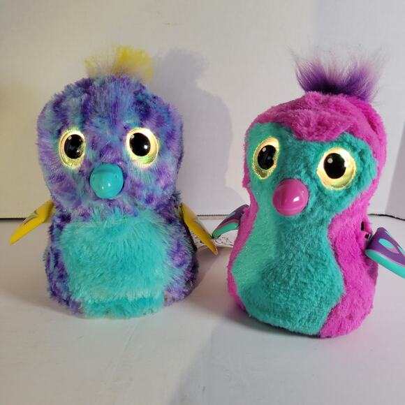 Spin Master Hatchimals Interactive Plush Toys Penguala & Puffatoo Lot of 2 - Picture 9 of 16